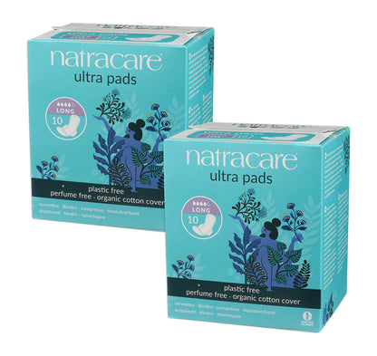 Natracare: Natural Ultra Long Pads With Wings (2 X 10 Ct)