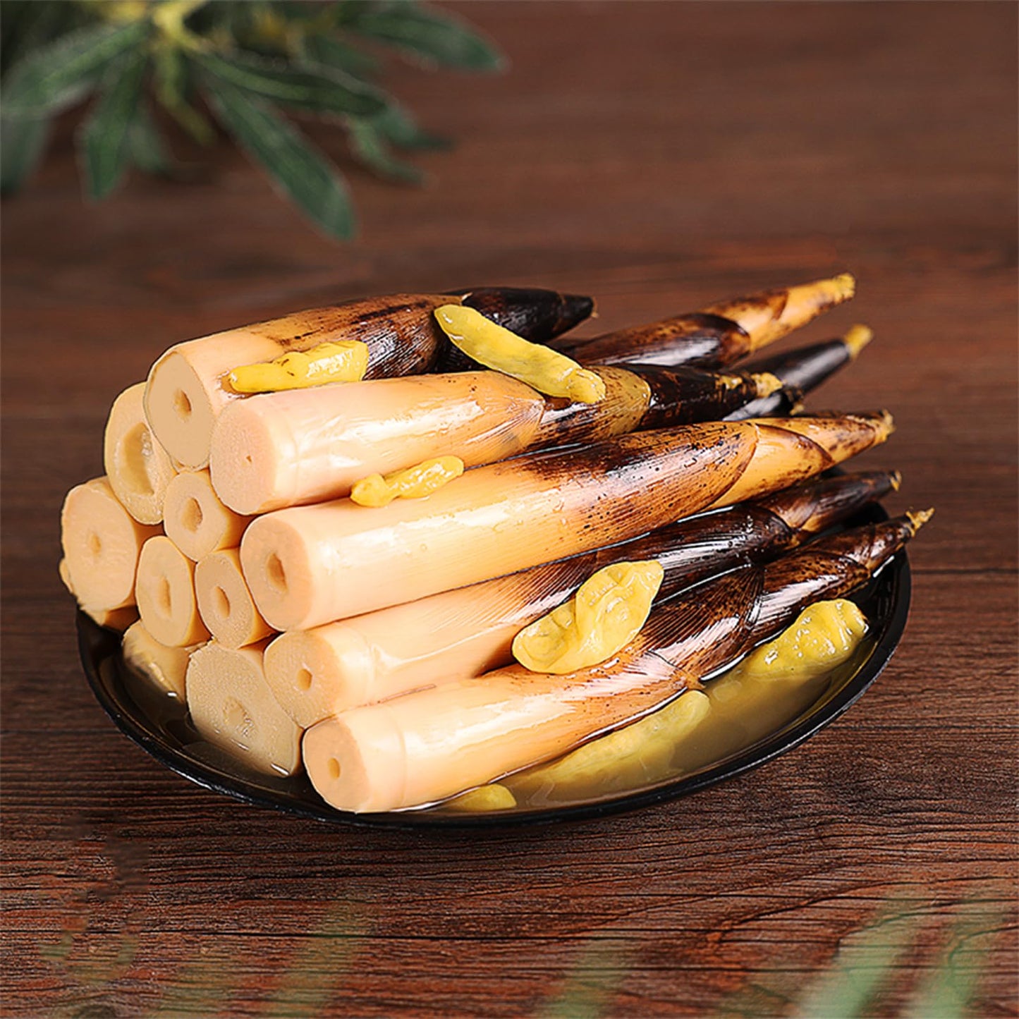 Hand Peeled Bamboo Shoots,Pickled Bamboo Shoot Tip,Aged Soup with Pickled Peppers,Instant Snack Food,Pickleds Vegetables,Low Calorie,0 Fat(2 Bags,460g)