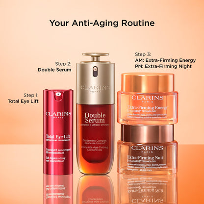 Clarins NEW Extra-Firming Energy Face Moisturizer | 2-in-1 Firming and Radiance Boosting Anti Aging Face Cream | Contains Collagen Polypeptide & Niacinamide | Refillable | All Skin Types | 1.7 Ounces