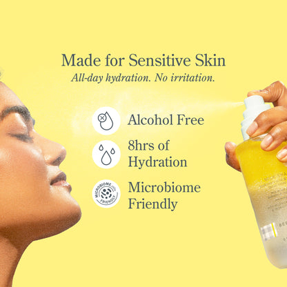Beekman 1802 Milk Shake Hydrating Face Mist – Setting Spray & Milky Toner with Hyaluronic Acid & Squalane – Facial Toner & Face Spray – Lightweight Hydration, Minimizes Pores, Fragrance Free 8.1 Fl Oz