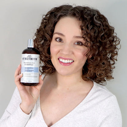 CURLSMITH Fragrance-Free Shampoo - Gently Cleanses Hair, Leaves Curls Feeling Silky and Moisturized (12 oz)