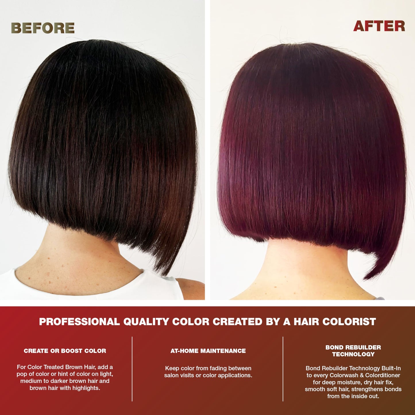 Celeb Luxury Intense Color Depositing Colorwash Shampoo + BondFix Rebuilder, Vegan Hair Dye, Sustainably Sourced Plant Based, Semi Permanent Hair Color, Viral and Gem Lites Duos