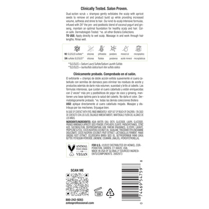 Biotera Intensives 2:1 Scalp Scrub + Shampoo | Vegan & Animal Test Free | Paraben & Sulfate Free | Color-Safe | 6 Fl Oz