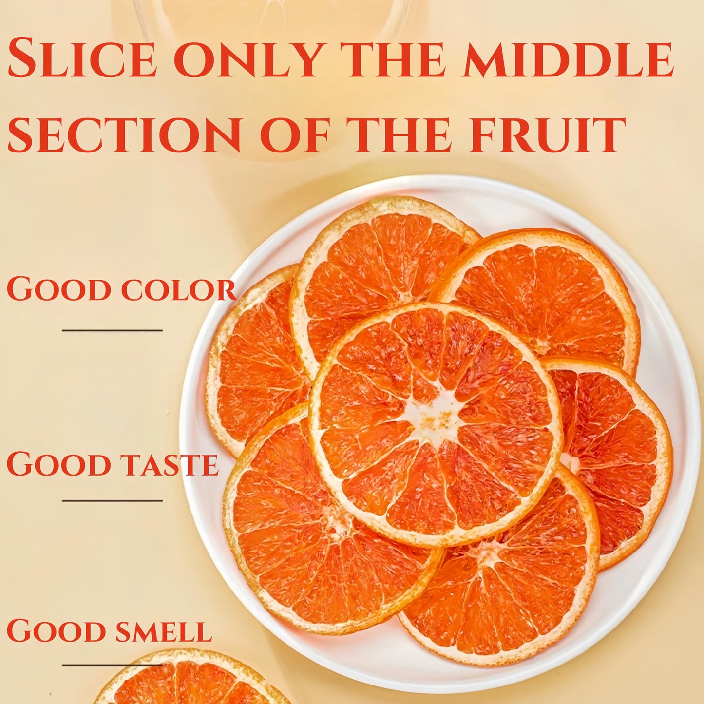 Drink Botanicals Blood Orange Slices - 85g/3oz Pure Dehydrated Citrus Wheels in Reusable Jar, No Added Sugar & Wheat-Free Garnish for Cocktails, Baking, Wreaths & Tea Infusions