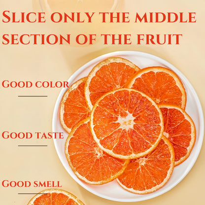 Drink Botanicals Blood Orange Slices - 85g/3oz Pure Dehydrated Citrus Wheels in Reusable Jar, No Added Sugar & Wheat-Free Garnish for Cocktails, Baking, Wreaths & Tea Infusions