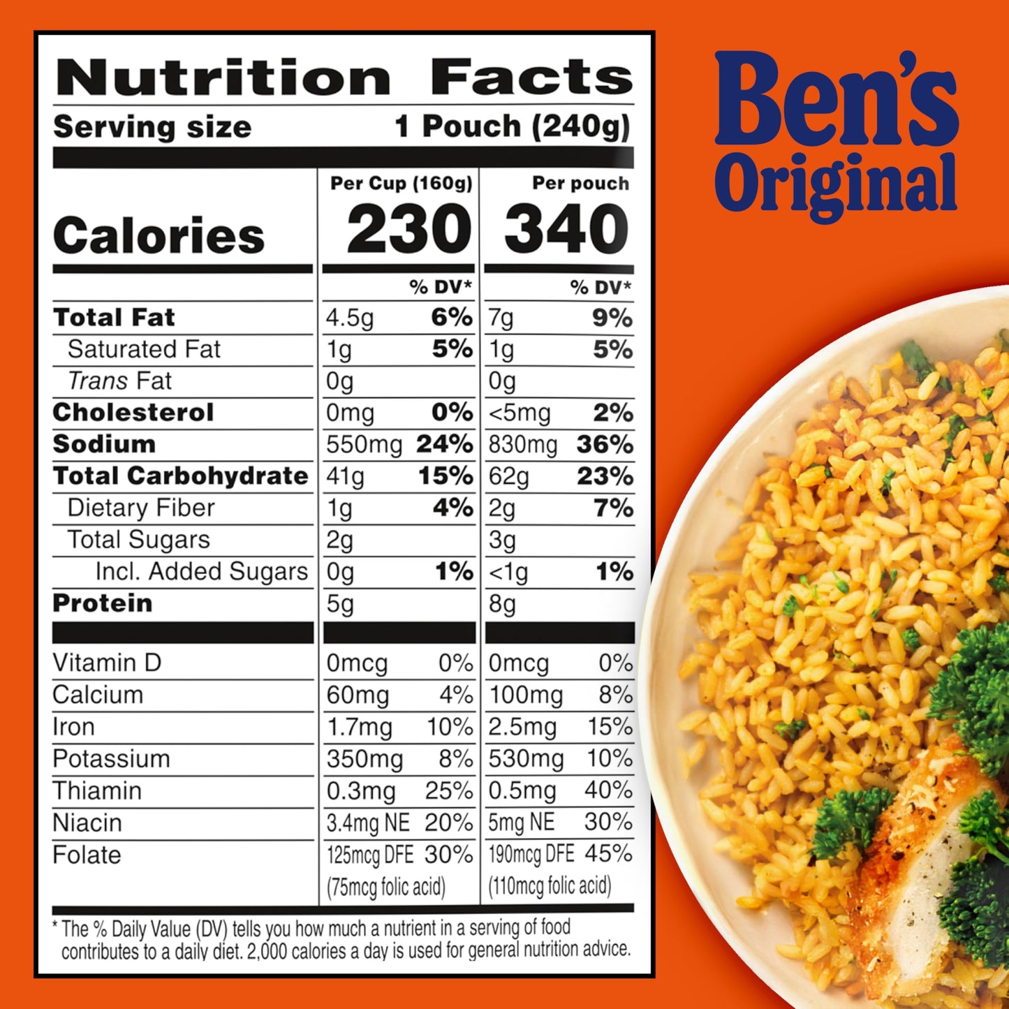 Ben's Original Flavored Ready Rice, Cheddar Broccoli, Microwave Rice for an Easy Lunch, Suitable for Vegetarians - 8.5 oz Pouch (Pack of 12)