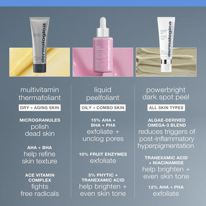 Dermalogica Liquid Peelfoliant with Glycolic Acid, Face Exfoliator Peel with AHA BHA PHA, Smooths Fine Lines and Wrinkles, Unclogs Pores, and Improve Skin Tone - 2 fl oz
