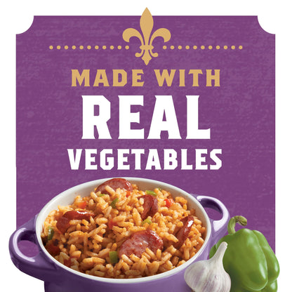 Zatarain's Rice Mix, Jambalaya, Long Grain Rice with Onions, Bell Peppers, Garlic, Paprika, and Red Peppers, Just Add Meat for Easy-Prep, New Orleans Style Rice Meal, 8 oz