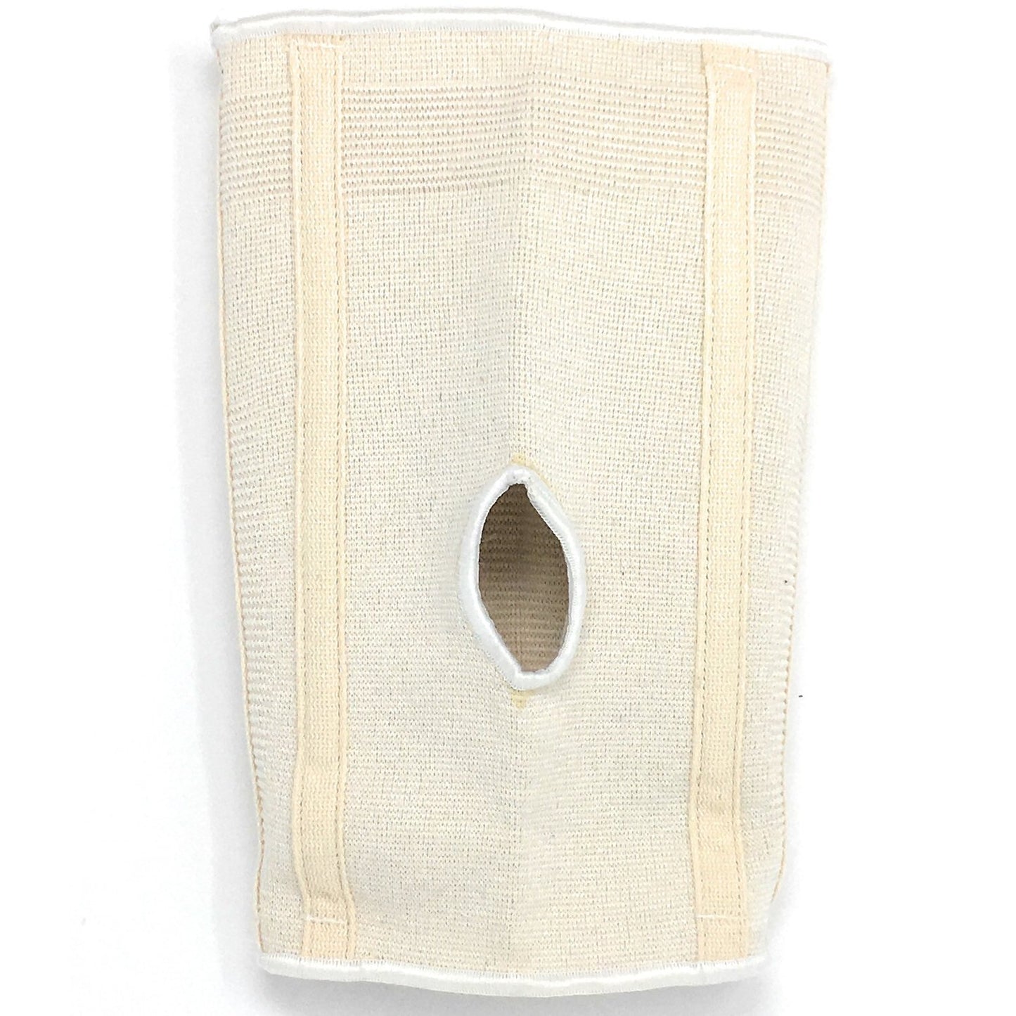 CHAMPION Knee Brace Flexible Stays Knit Elastic, White, Large