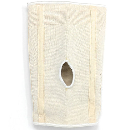 CHAMPION Knee Brace Flexible Stays Knit Elastic, White, Large