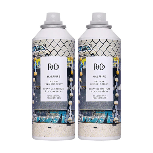 R+Co Halfpipe Dry Wax Finishing Spray | Workable Texture, Buildable Hold, Ultra-fine Mist | Vegan + Cruelty-Free | 5 Oz