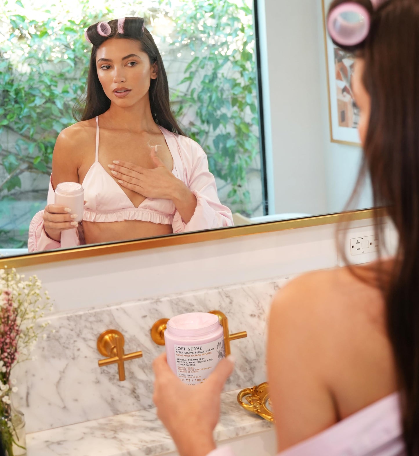 Truly Beauty Soft Serve After Shave Plump Cream | Hydrating & Plumping Cream for Post-Shave Smoothness | With Hyaluronic Acid & Peptides for Firm, Youthful Skin | Strawberry, Vanilla & Amber Scent