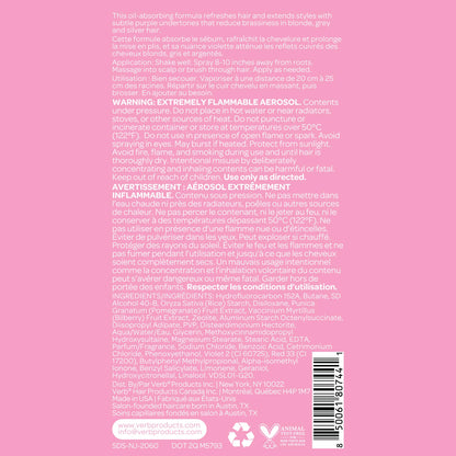 VERB Dry Shampoo Light - Refresh, Absorb Oils + Extends Styles - Refreshing Dry Shampoo Spray for Light Tones - Vegan, No Parabens or Harmful Sulfates
