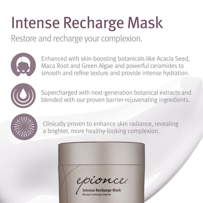 Epionce Intense Recharge Mask - Anti-Aging Clay Face Mask for All Skin Types, Hydrating Mask with Kaolin for the Skin Barrier, Dermatologist Skincare