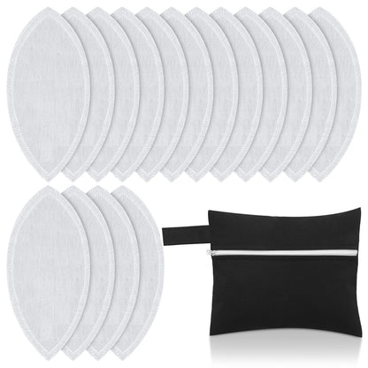 Hoolerry 16 Pcs Interlabial Pads with Wet Bag Reusable Menstrual Pads Soft Cotton Washable Period Pads Reusable Sanitary Pads for Women
