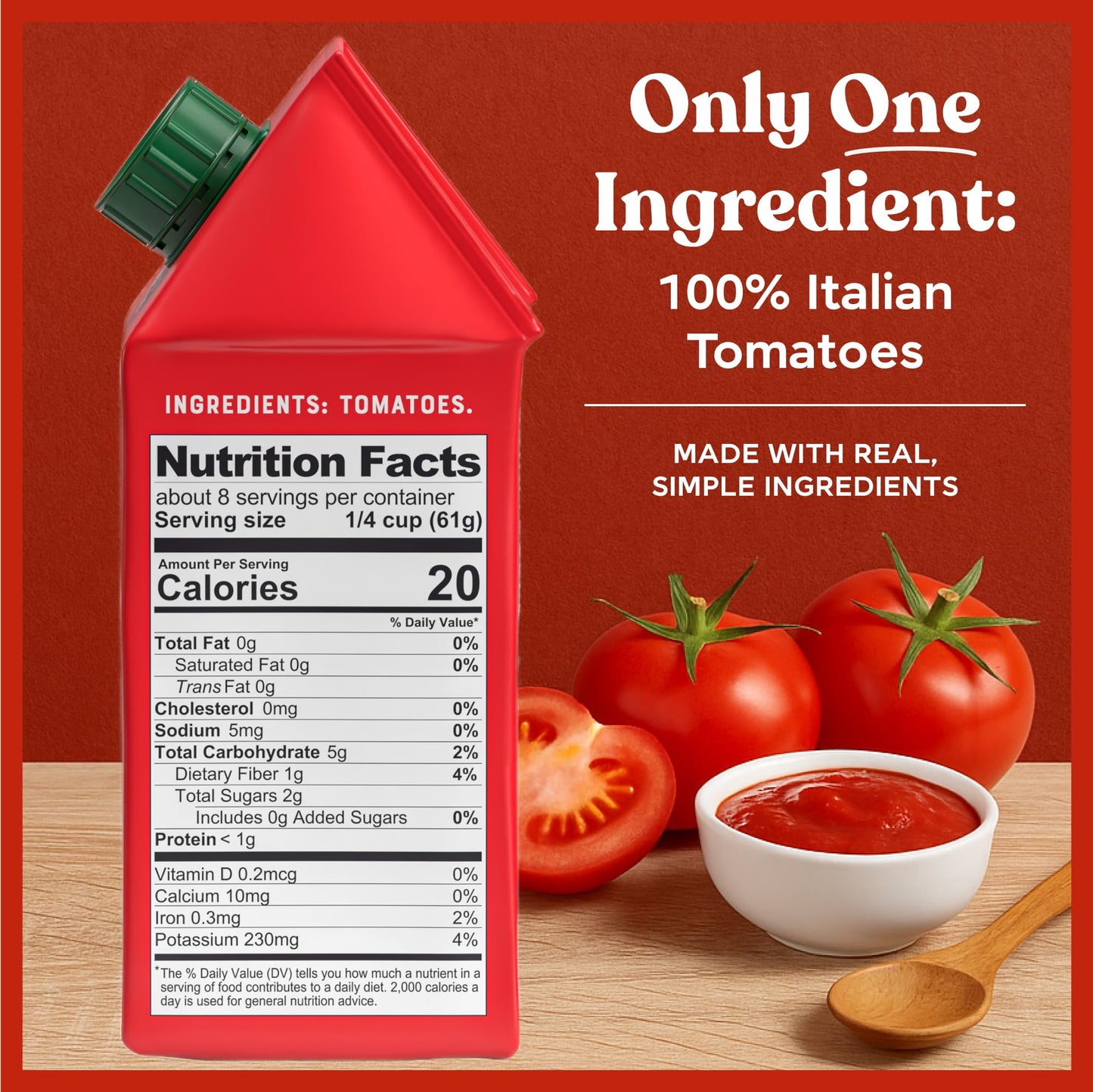 Pomì Tomato Sauce 17.64oz (Pack of 12) - Creamy, Velvety Italian Sauce with a Touch of Salt, No Additives or Preservatives - Made from 100% Fresh Italian Tomatoes, BPA-Free Carton