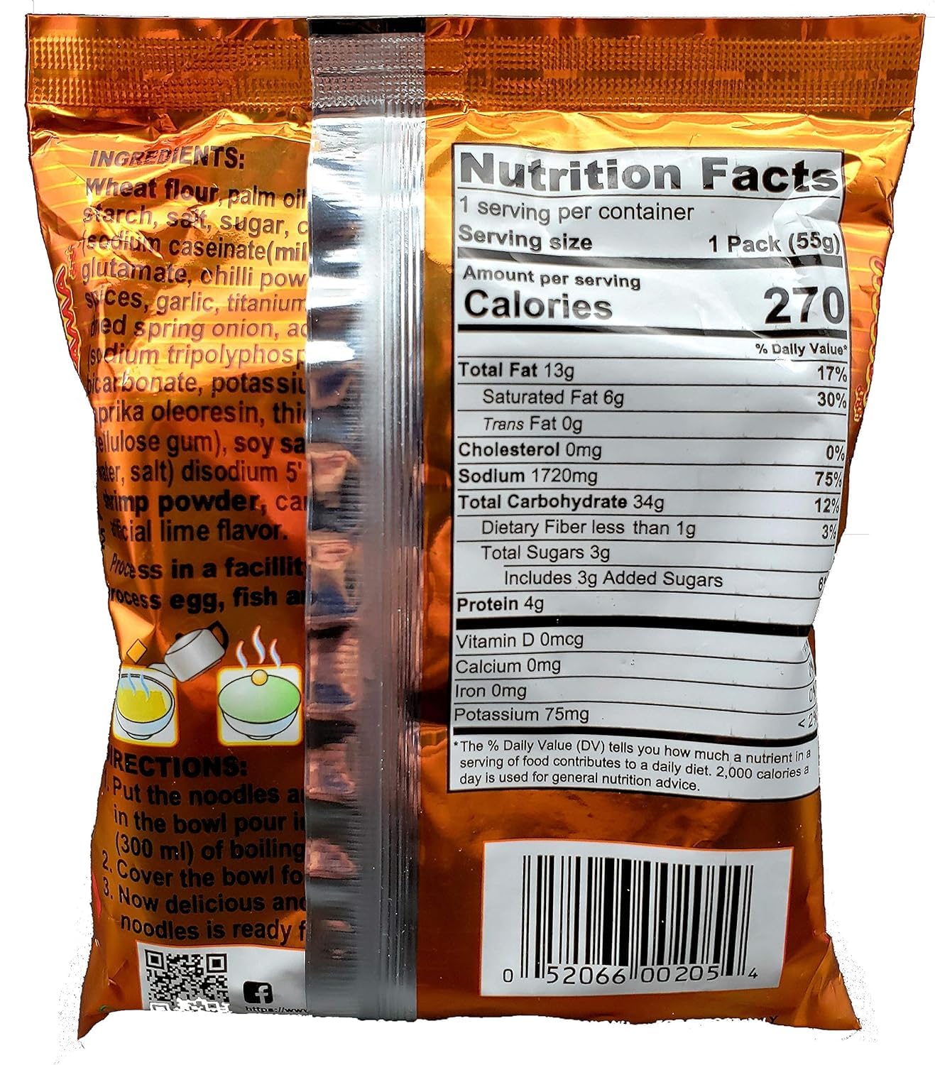 Generic MAMA Instant Ramen Noodle Shrimp Creamy Tom Yum, 1.94oz each (Pack of 30)