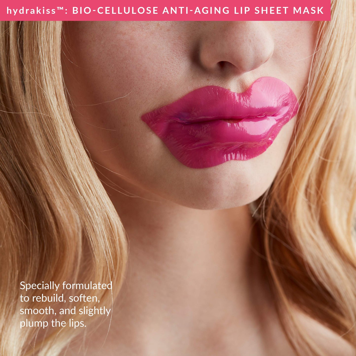 PMD Hydrakiss Bio-Cellulose Anti-Aging Lip Sheet Mask, 10 Count (Pack of 1)