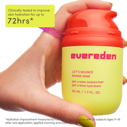 Evereden Gel-Cream Preppy Skincare Moisturizer for Teens | Light, Non-Greasy Hydration for Oily, Pimple-Prone, Redness, Calming | Skin Care for 10-12 & Beyond - Easter Basket Stuffers for Teens