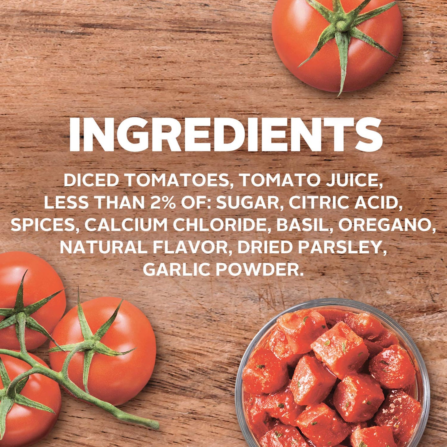 Hunt’s No Salt Added Diced Tomatoes with Basil, Garlic and Oregano, Perfect for Chili & Soups, 14.5 oz. Can (Pack of 12)