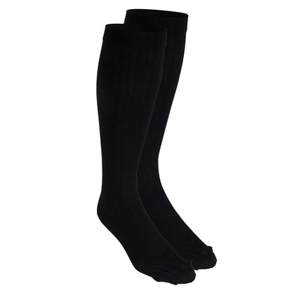NuVein Men's Compression Socks, 8-15 mmHg Support, Dress Trouser Style, Over Calf Knee High, Black, Small