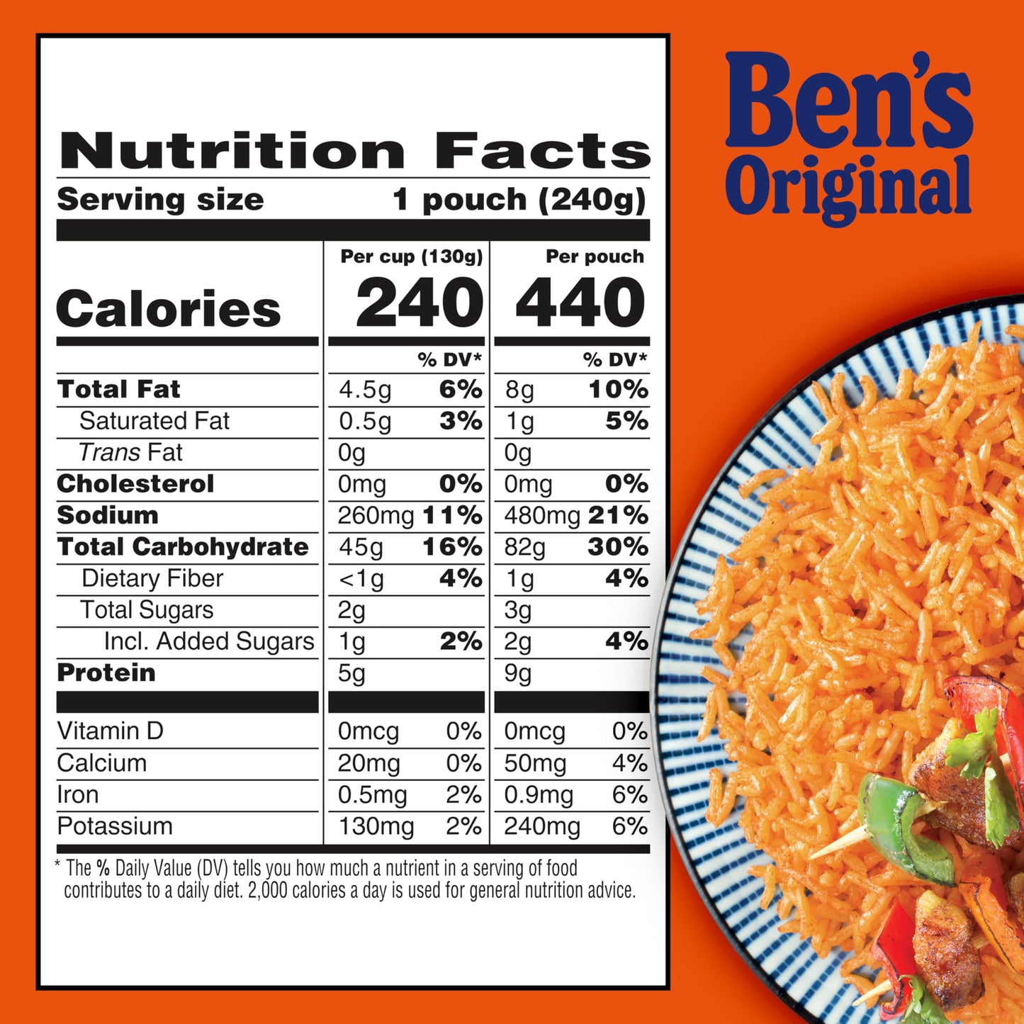 BEN'S ORIGINAL Ready Rice Tikka Masala Flavored Rice, Easy Dinner Side, 8.5 oz Pouch