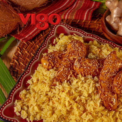 Vigo Authentic Coconut Ginger Rice, Imported Jasmine (Coconut Ginger, 8 Ounce (Pack of 1))