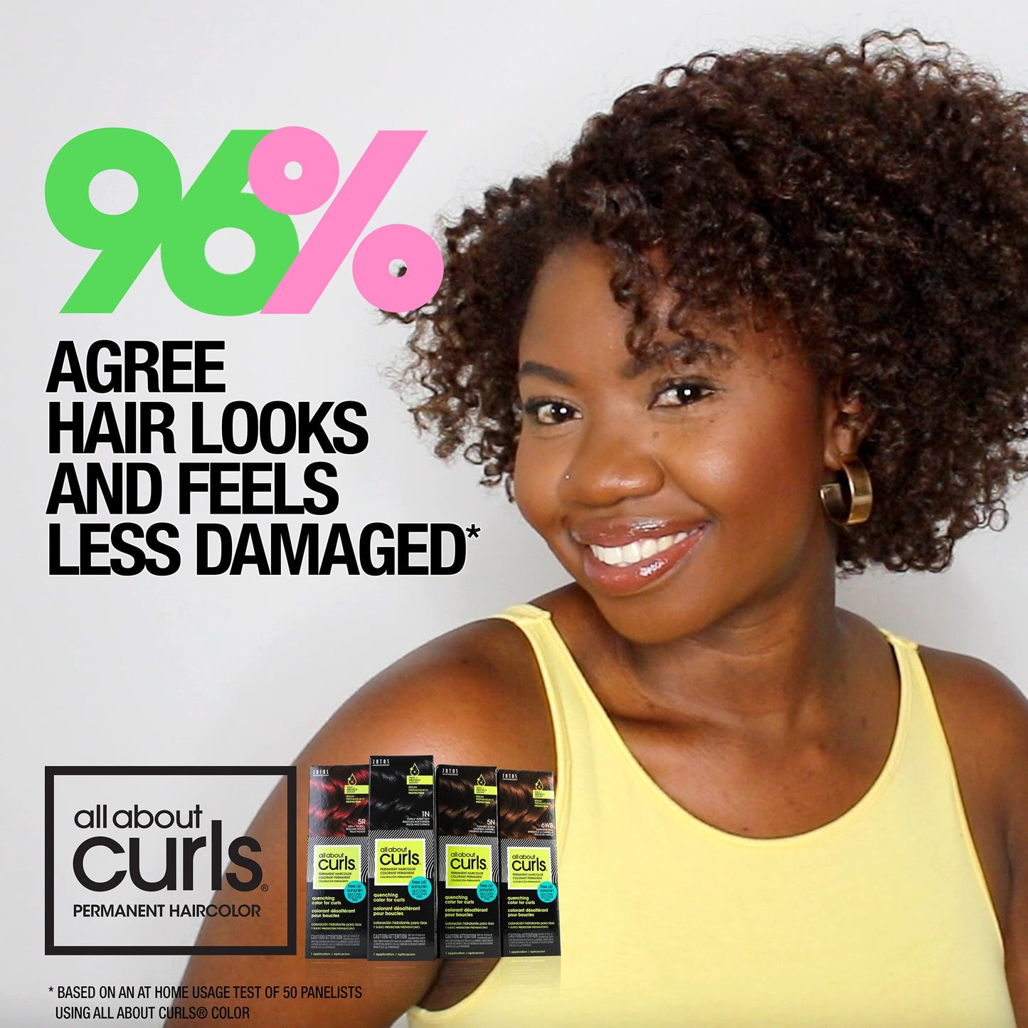 All About Curls Permanent Hair Color Dye For Curly Hair | 100% Gray Coverage | Nourished & Radiant Curls | Vibrant Shine & Color
