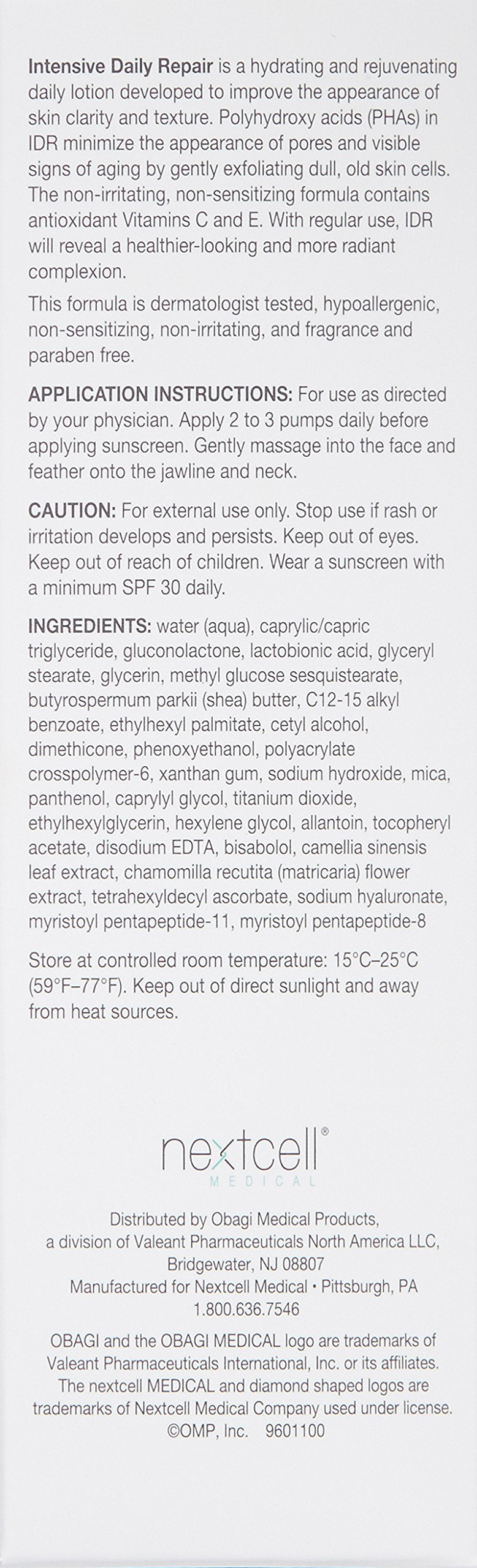 Obagi Medical Intensive Daily Repair Exfoliating and Hydrating Lotion, 2oz