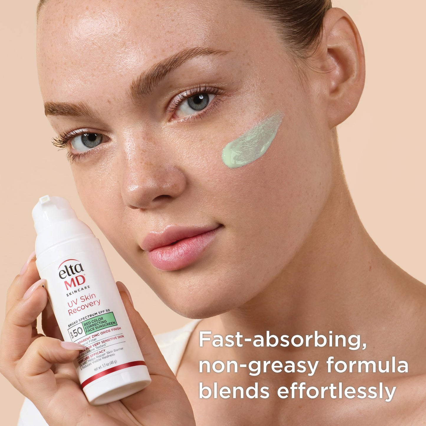 EltaMD UV Skin Recovery Face Sunscreen with Zinc Oxide, All Mineral, Safe for Sensitive Skin SPF 50
