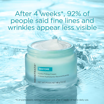 NEOSTRATA Hydra Filling Cream Anti-Wrinkle Concentrate with Hyaluronic Acid Non-Comedogenic, 1.6 oz.