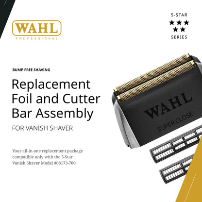 Wahl Professional Vanish Foil Head & Cutter Bar Replacement, High-Performance Shaver Accessories