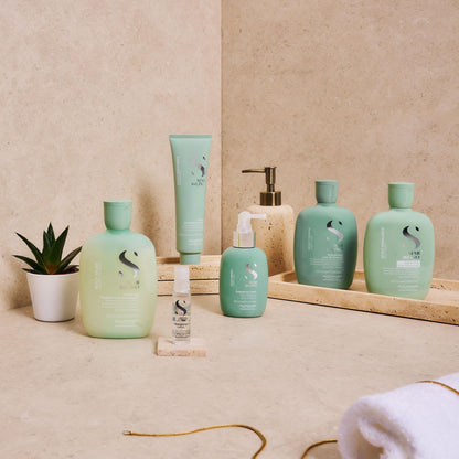 Alfaparf Milano Semi Di Lino Scalp Rebalance Shampoo for Dry Scalp - Sulfate Free Shampoo - For Excessive Oiliness and Flakes - Professional Salon Quality