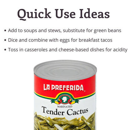 La Preferida Tender Cactus - Nopalitos Tiernos, 28 oz (Pack - 1)