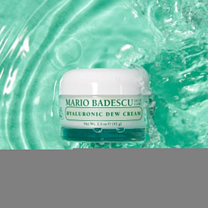 Mario Badescu Oil Free Hyaluronic Dew Cream | Hydrating Face Cream Formulated with Squalane for a Dewy Glow | 1.5 Oz