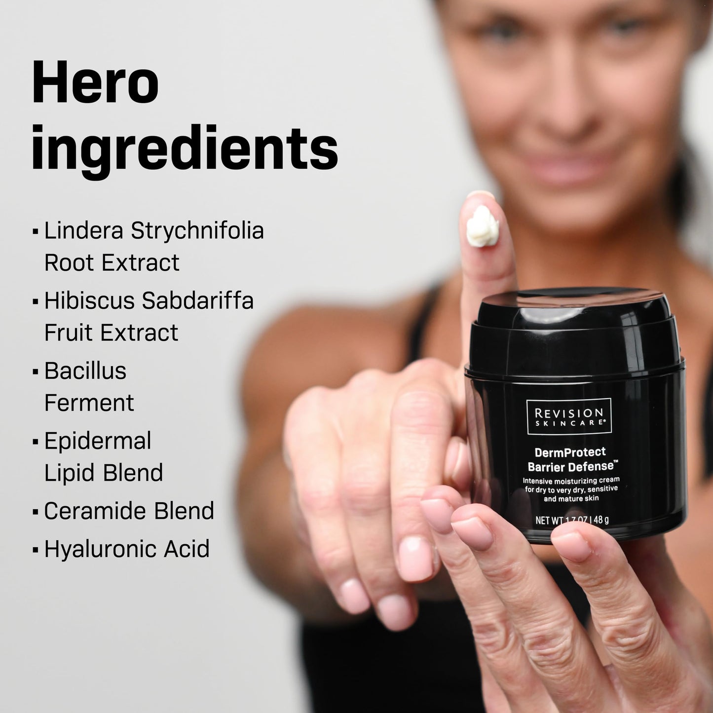 Revision Skincare DermProtect Barrier Defense™, Intensive Moisturizer for Dry, Sensitive, and Mature Skin, Hydrates and Strengthens Skin Barrier