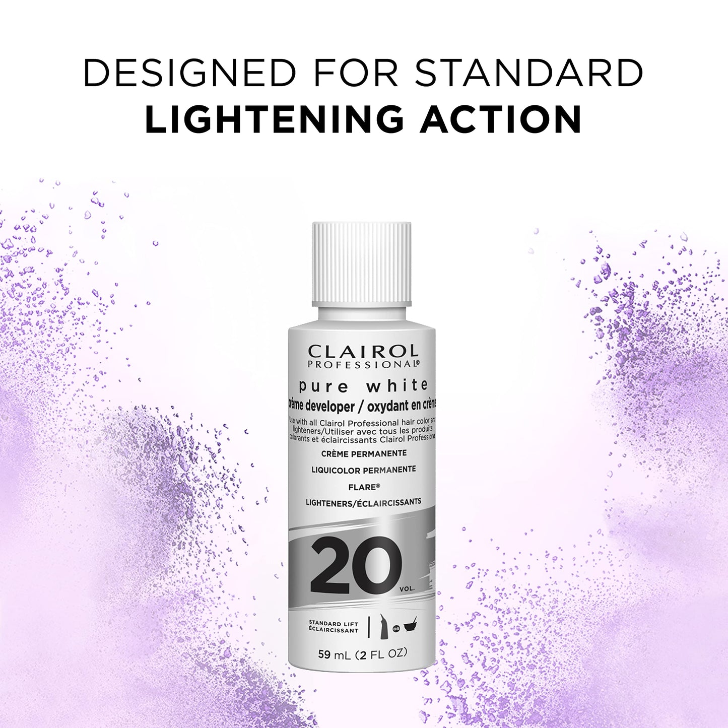 Clairol Professional Pure White 20 Volume Hair Developers for Lightening & Gray Coverage