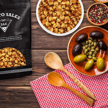 Fava / Broad Beans, Fried with salt, Roasted, Low Sugar, Low Fat, Must-Have, Super Snack, Lunchbox, On-The-Go, Packed in a 2 lbs. (32 oz.) Resealable Pouch Bag for Freshness by Presto Sales LLC