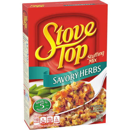 Stove Top Savory Herbs Stuffing Mix, 6 oz Box