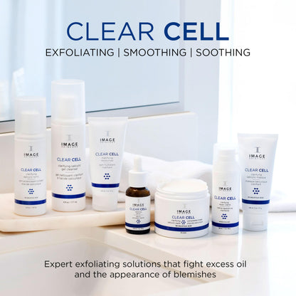 IMAGE Skincare, CLEAR CELL Clarifying Salicylic Masque, Exfoliating Kaolin Clay Facial Mask with Mattifying Effect, Targets Acne Prone Skin, 2oz