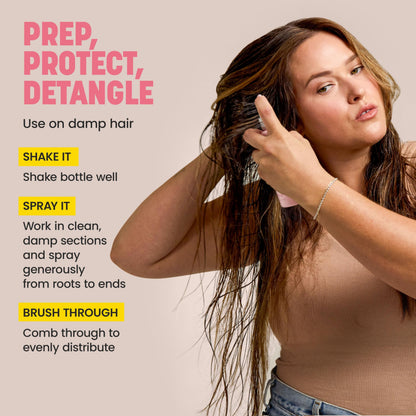 Drybar Prep Rally Prime & Prep Detangler | Nourishes Hair, Detangles with Ease, Leaves Hair Soft & Manageable, Protects Hair, Cruelty Free