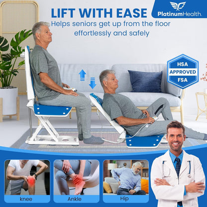 Phoenix Premium Power Chair Lift Floor Lift. Push Button Assist Helps Users up from The Floor and to Stand Up Again. 310 lbs. Designed, Stocked, Serviced in The USA