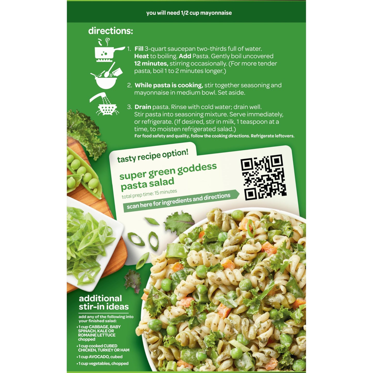 Suddenly Salad Pasta Green Goddess - 7.5 Oz 12 Pack