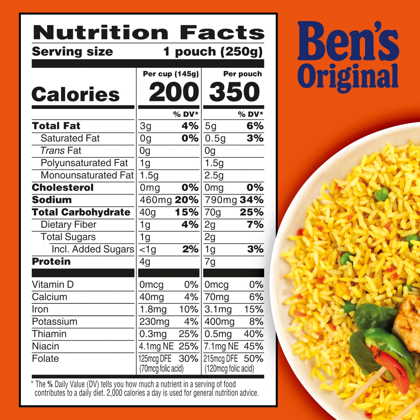 BEN'S ORIGINAL Ready Rice Garden Vegetable Flavored Rice, Easy Dinner Side, 8.8 oz Pouch (Pack of 12)