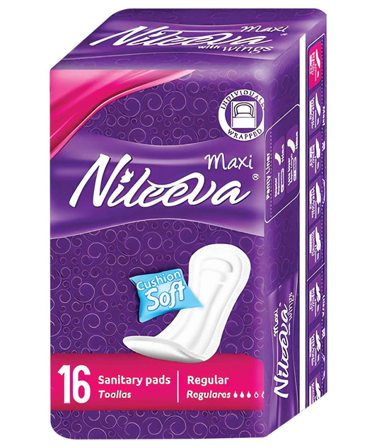 Care Maxi Sanitary Napkins Without Wings – (16 Pads) Ultra Soft, Super Absorbency & Individually Wrapped