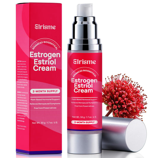 Estriol Cream for Women Menopause Relief: Natural Bioidentical Estrogen Cream, Hormone Balance, Perimenopause Support - Vaginal Health, Vulva Itch, Hot Flashes, Night Sweats, 50ml