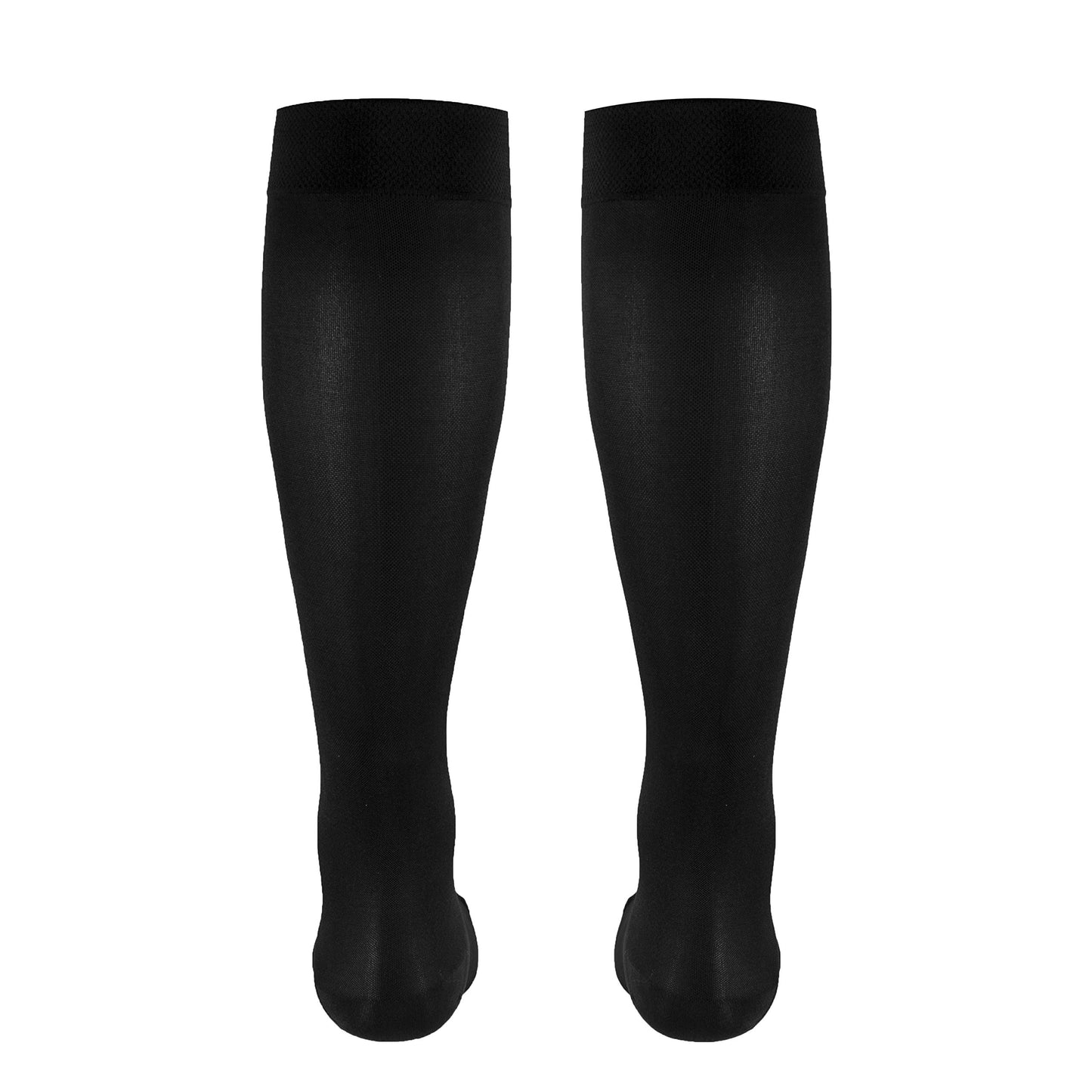 Truform Women's Compression Stockings, 20-30 mmHg, Knee High Length, Closed Toe, Opaque, Black, X-Large