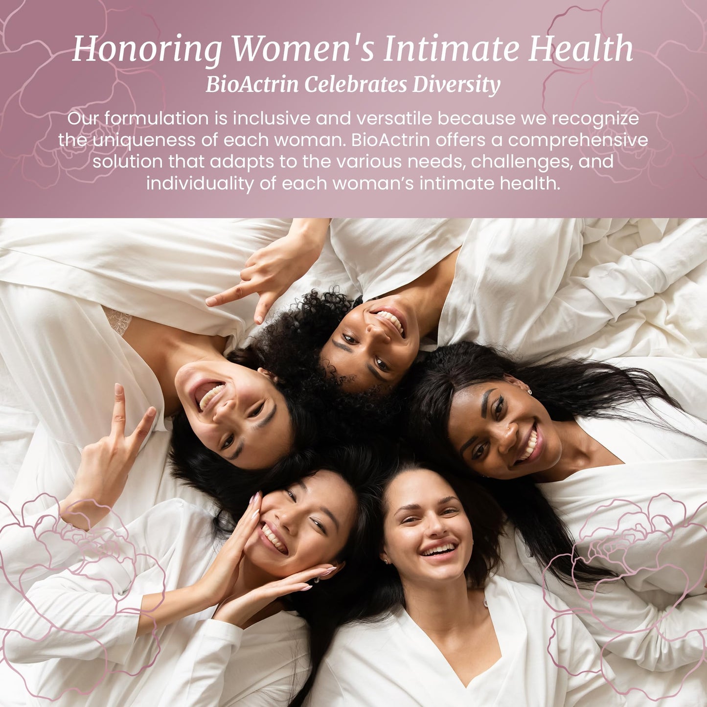 SIGNIFY NATURE Bioactrin Vaginal Probiotics for Women - Bacterial Vaginosis & Yeast Infection Treatment - BV Probiotic - pH Vaginitis Support-56 Pills