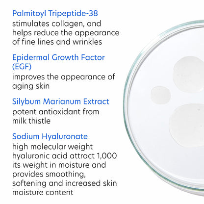PCA SKIN Total Strength Serum - Plumping & Firming Skin Treatment with Epidermal Growth Factors & Peptides (1 oz)
