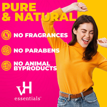 vH Essentials Boric Acid and Tea Tree Vaginal Suppositories - Prebiotics Formula with Lactic Acid - PH Balance, Odor Control, Feminine Care - 24 Suppositories and Applicator, White, 2.4 Ounces